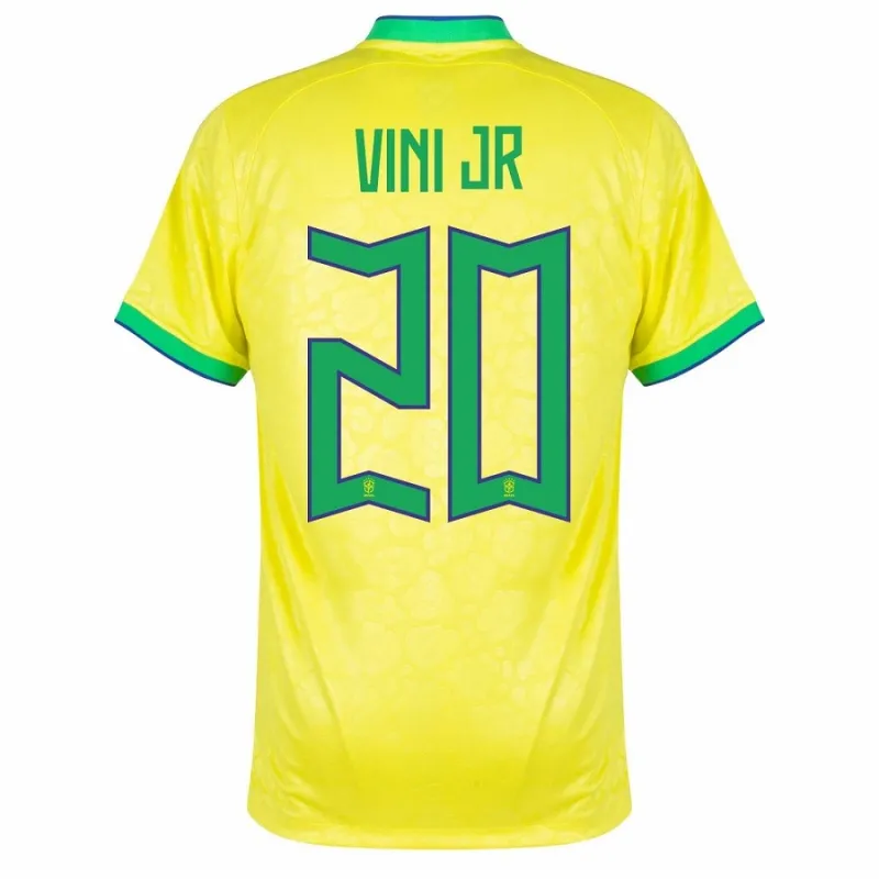 Vini Jr, Maillot de supporter du Brésil pour la Coupe du monde 2022 (Maillot principal, Bleu)