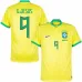 G. Jesus, Brasilien 2022 Weltmeisterschaft Heimfans-Trikot (Gelb)