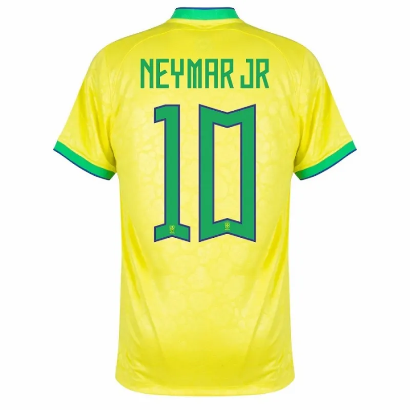 Neymar Jr Brazil 2022 World Cup Home Jersey - Yellow