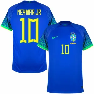 Neymar JR, Brazil 2022 FIFA World Cup Away Fan Jersey (Blue)