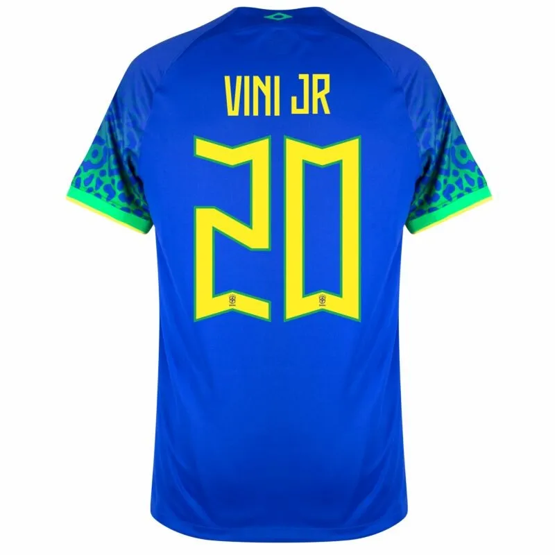 Maglia fuori casa Vini Jr Brasile Copa del Mondo 2022 - Blu