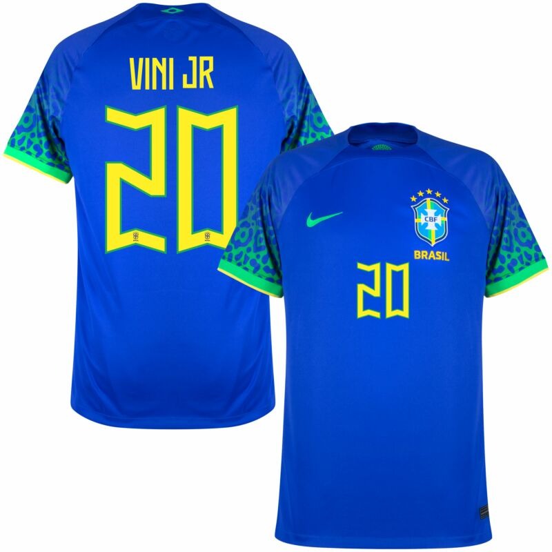 Maglia fuori casa Vini Jr Brasile Copa del Mondo 2022 - Blu