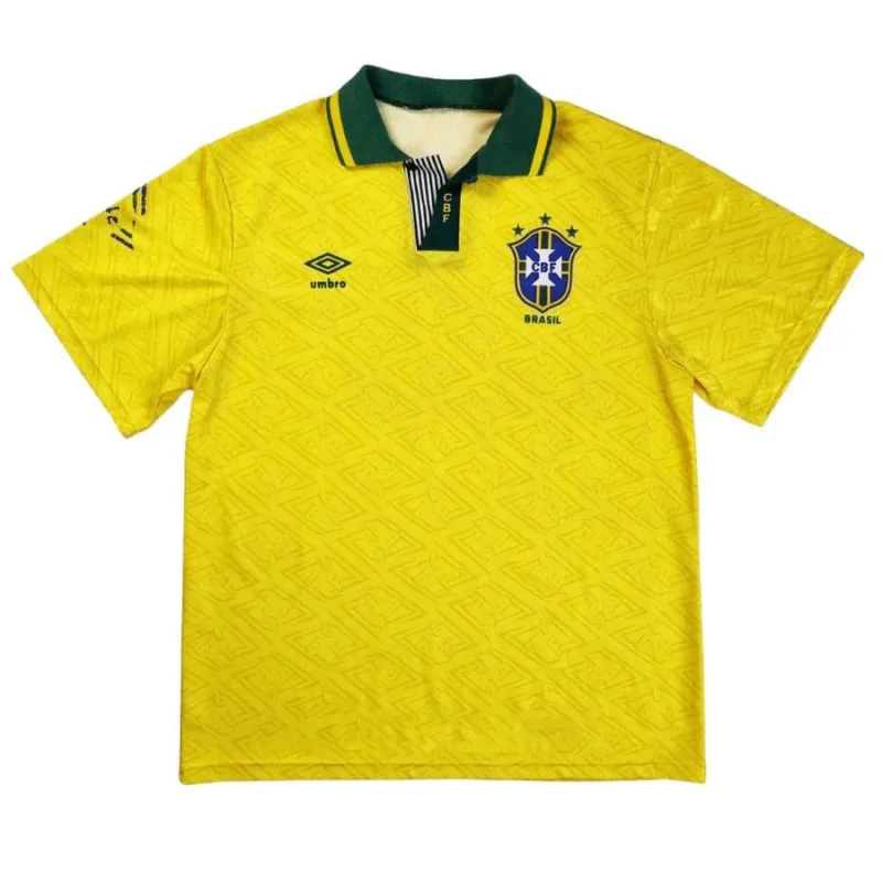 Brazil 1991 Home Jersey (Yellow)