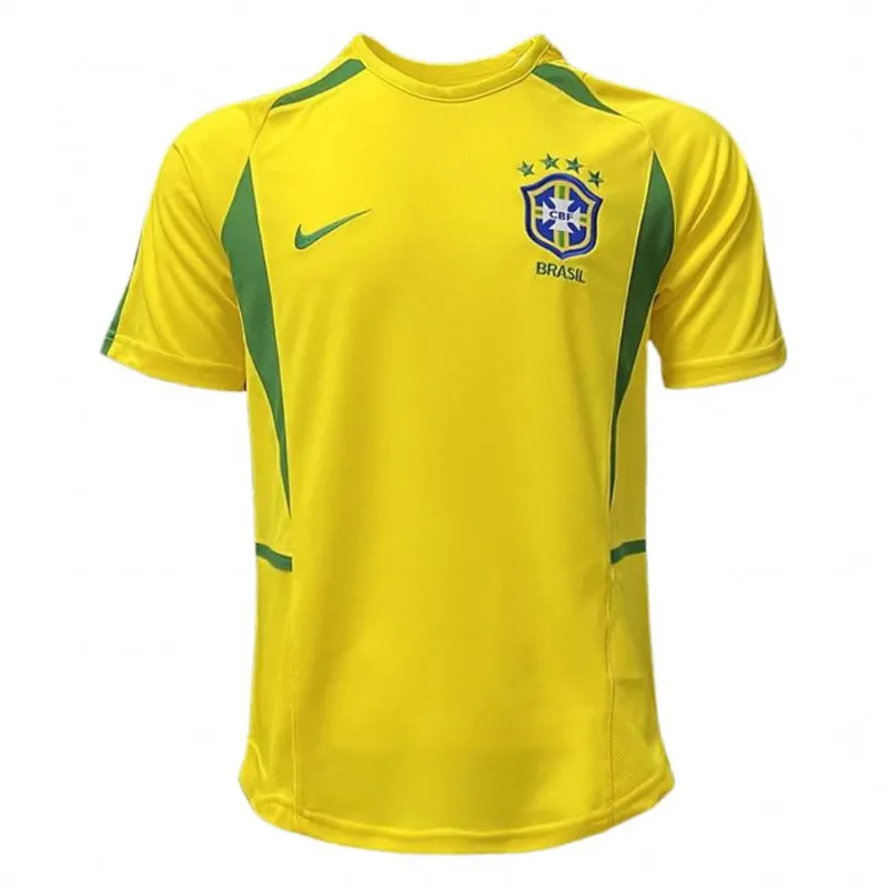 Brazil 2002 Home Jersey (Yellow)