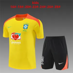 Brazil 2025/26 Set Allenamento Bambino giallo