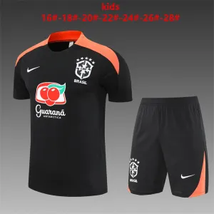 Brazil 2025/26 Set Allenamento Bambino nero