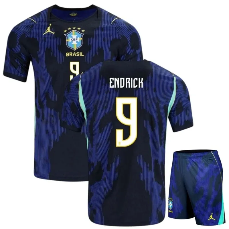 Kit Enfant Extérieur Brésil ENDRICK 2026/27 Bleu