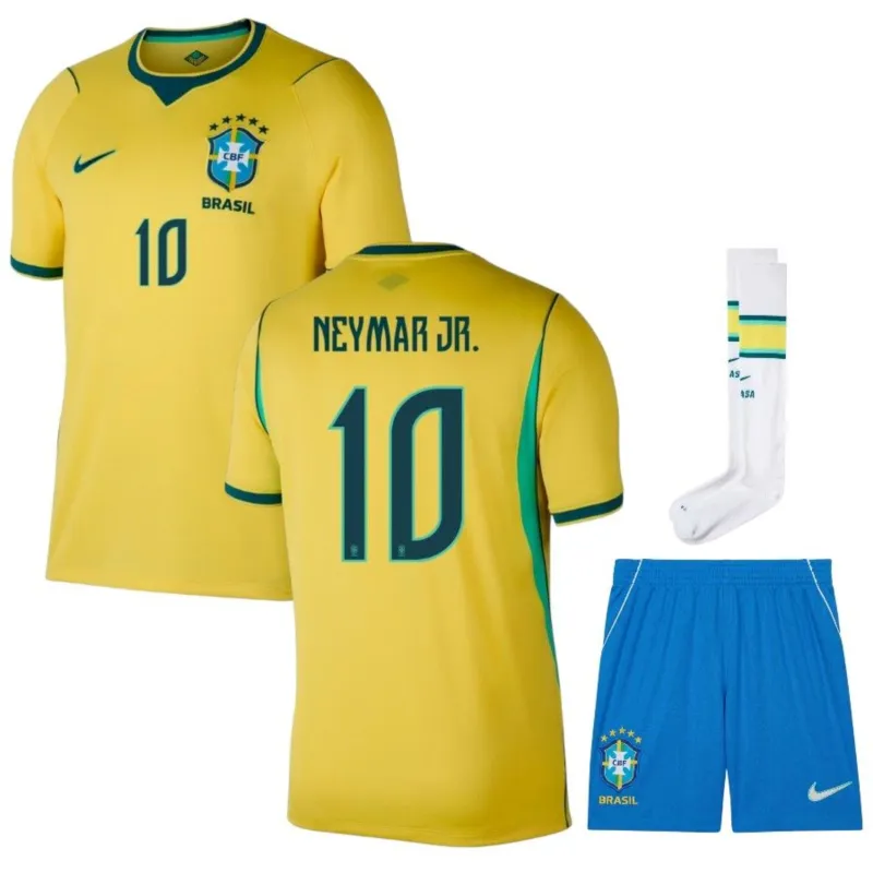 Brasile NEYMAR JR 2026/27 Maglia Casa Bambino Giallo