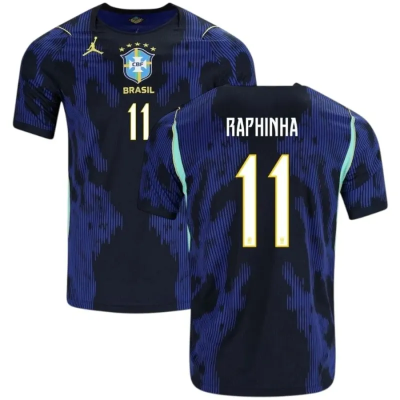 Brasilien RAPHINHA 2026/27 Auswärtstrikot Blau