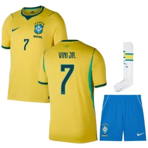 Brazil VINI JR 2026/27 Home Kids Kit Yellow