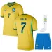 Brazil VINI JR 2026/27 Home Kids Kit Yellow