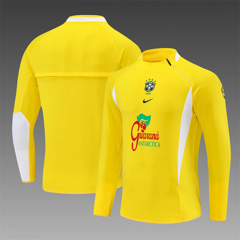 Brazil 2002 Vintage Sportswear Yellow