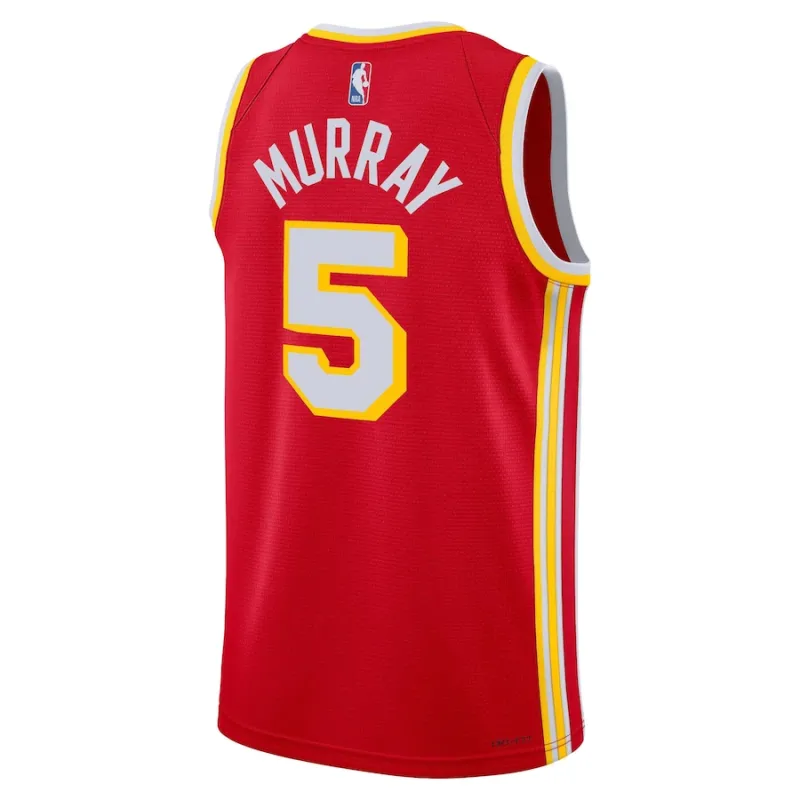 Dejounte Murray, Maglia Swingman unisex degli Atlanta Hawks - Edizione Icona - Rosso