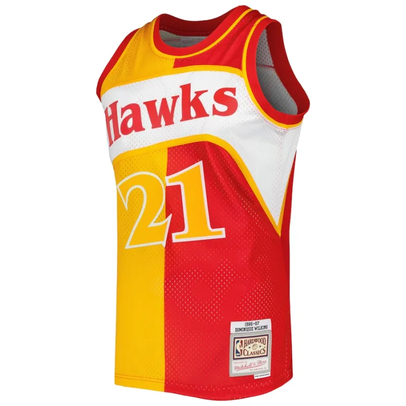 Dominique Wilkins Hawks Mitchell & Ness 1986/87 Hardwood Classics Trikot