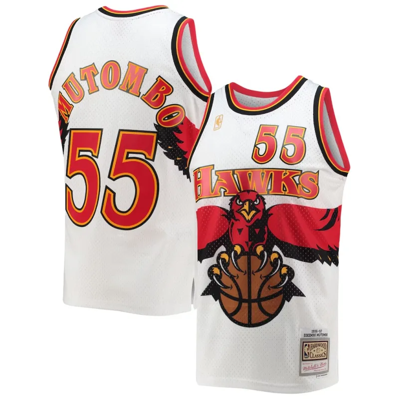 Atlanta Hawks Dikembe Mutombo 1996/97 Swingman Jersey - White