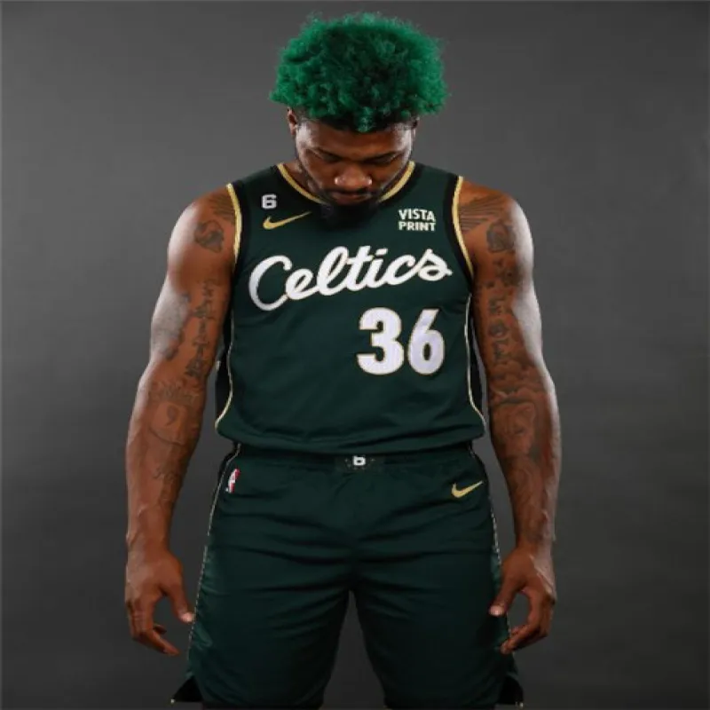 Marcus Smart, Boston Celtics 2022/23 Angepasste City Edition, Grün