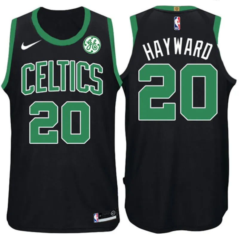 Gordon Hayward Boston Celtics Black Jersey