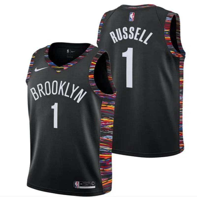 D'Angelo Russell, Brooklyn Nets 2018/19 - City Edition, Black