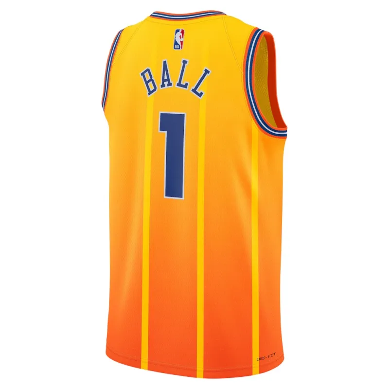Charlotte Hornets LaMelo Ball 2025/26 Maillot Swingman - Édition Ville - Orange
