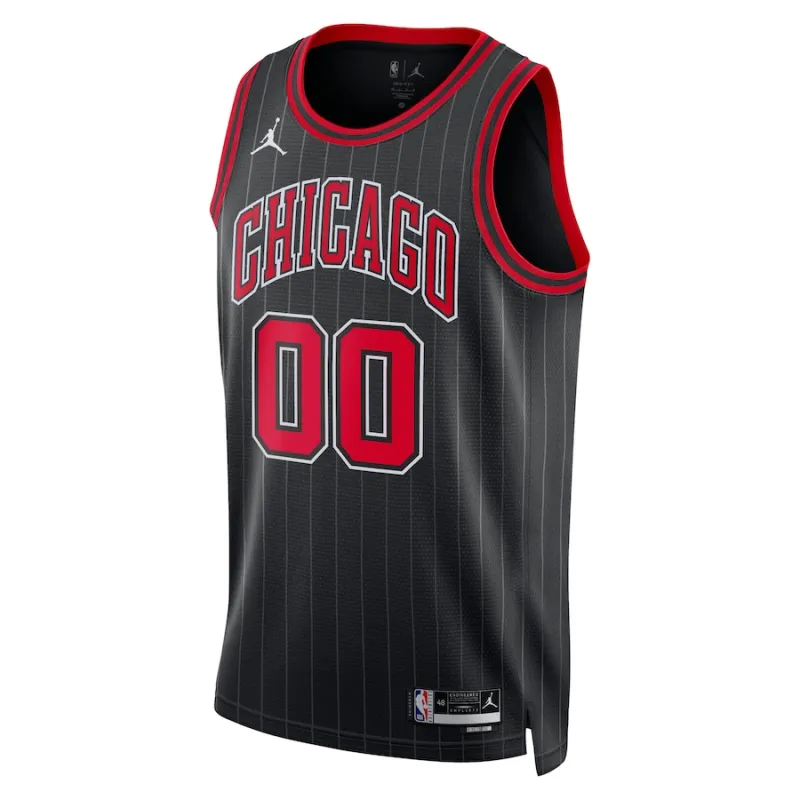 Chicago Bulls Jordan Brand Unisex 2022/23 Season Fan Custom Jersey - Statement Edition - Black