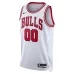 Maillot personnalisé Swingman unisexe des Chicago Bulls - Édition Association - Blanc