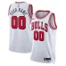 Maillot personnalisé Swingman unisexe des Chicago Bulls - Édition Association - Blanc
