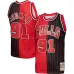 Maglia Dennis Rodman Chicago Bulls Mitchell & Ness Hardwood Classics 1995/96 Split Swingman