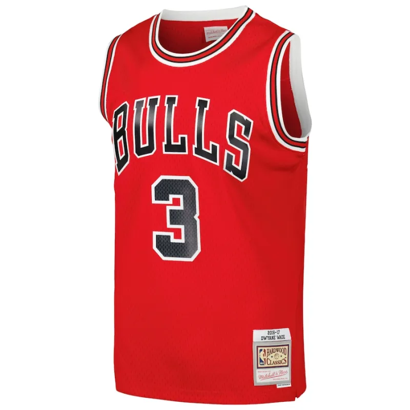 Dwyane Wade Chicago Bulls Mitchell & Ness 2016/17 Classic Edition Swingman Jersey - Red