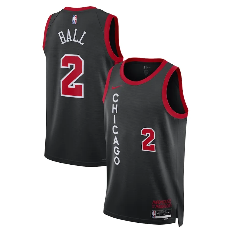 Lonzo Ball Chicago Bulls City Edition Trikot 2023-24 - Unisex