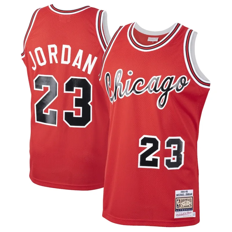 Michael Jordan Maillot de rookie classique 1984/85 des Chicago Bulls Mitchell & Ness - Rouge