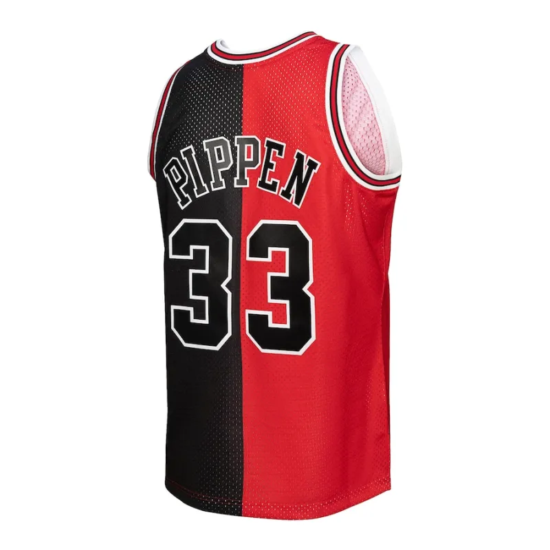 Scottie Pippen Maillot Swingman Split des Hardwood Classics 1997/98 des Chicago Bulls Mitchell & Ness - Rouge/Noir