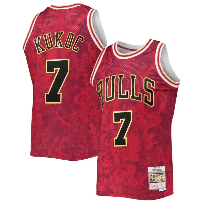 Toni Kukoc Bulls Mitchell & Ness 1997-98 Lunar New Year HWC Jersey