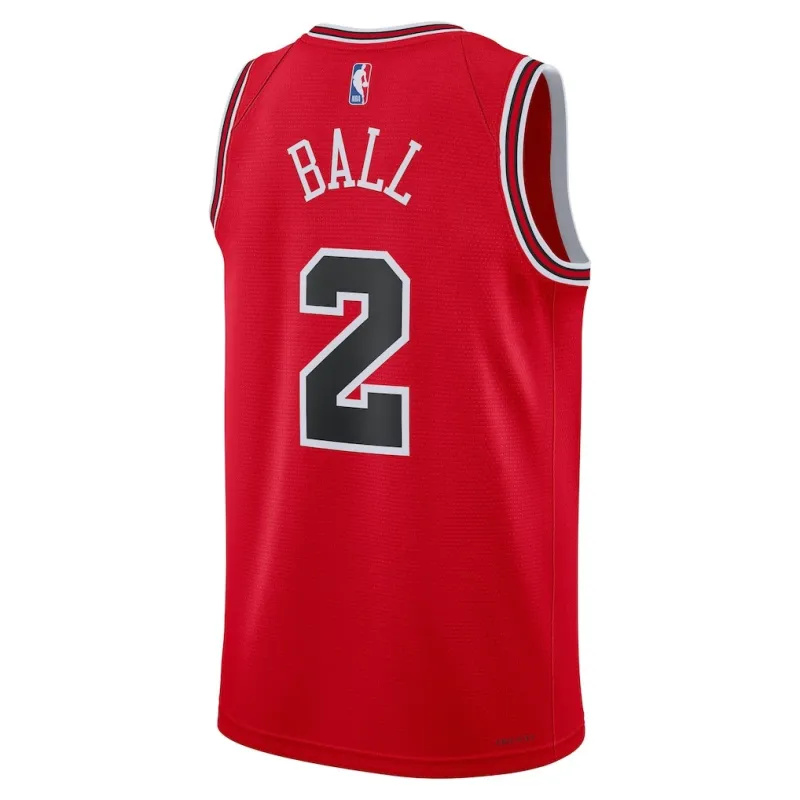Chicago Bulls Lonzo Ball Swingman Jersey - Icon Edition - Red