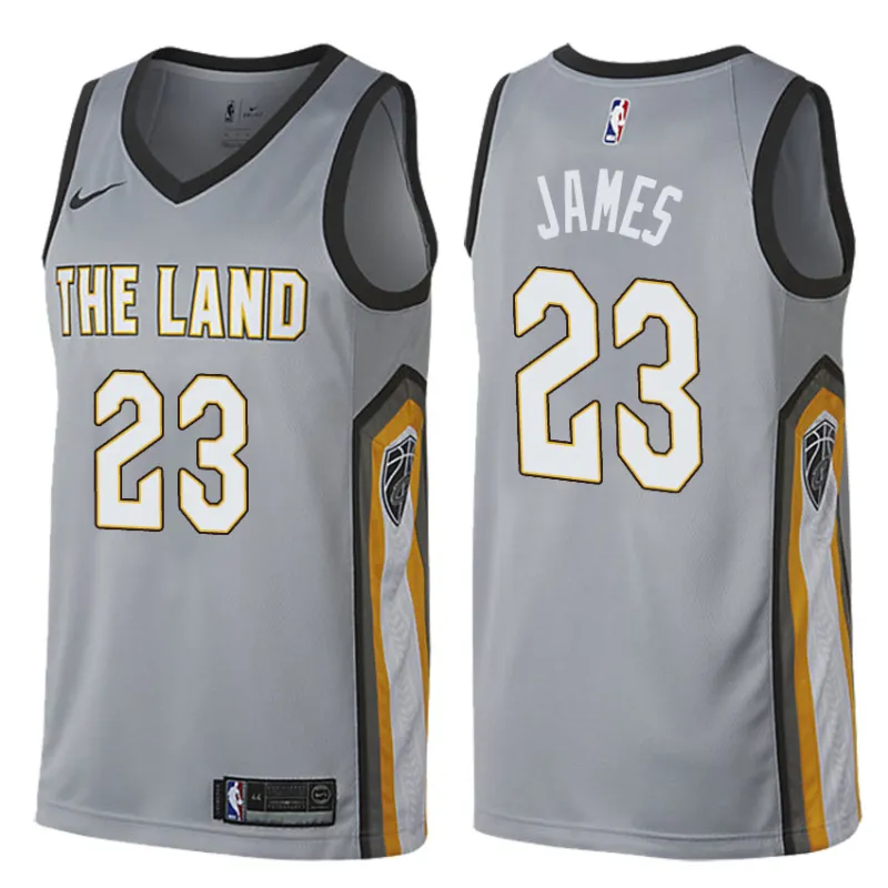 LeBron James, Cleveland Cavaliers - Stadtausgabe - Grau