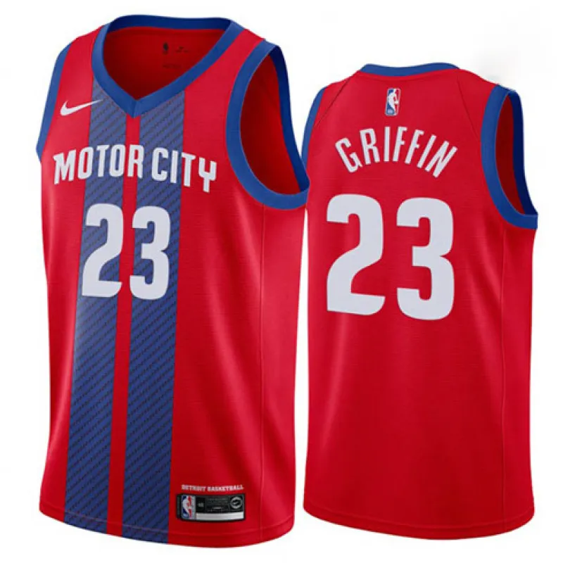 Blake Griffin, Detroit Pistons, 2019/20 - Edición Ciudad - Rojo
