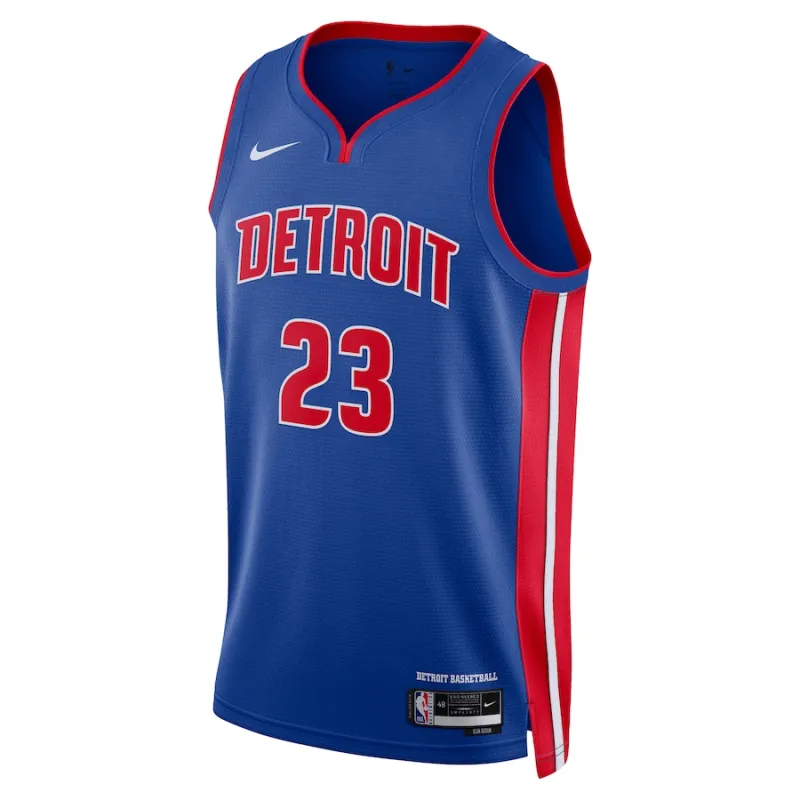 Maglia Jaden Ivey Detroit Pistons unisex NBA Draft 2022 primo round Icon Edition