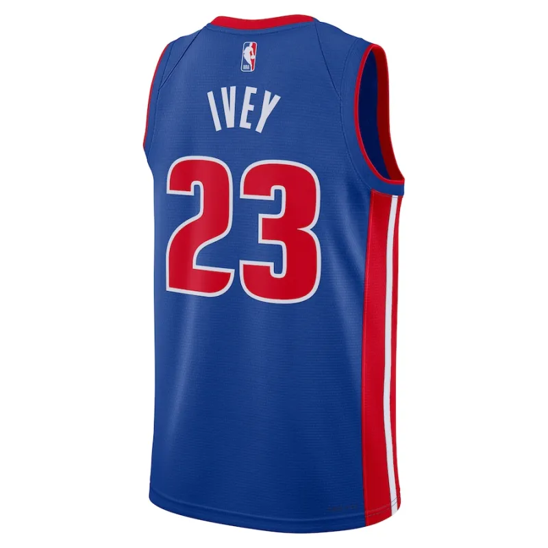 Maglia Jaden Ivey Detroit Pistons unisex NBA Draft 2022 primo round Icon Edition