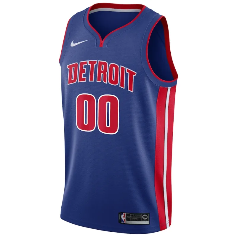 Camiseta Swingman personalizada de los Detroit Pistons - Edición Ícono - Azul