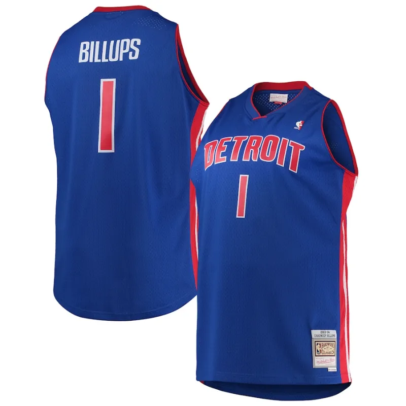 Maillot Chauncey Billups Detroit Pistons Mitchell & Ness Big & Tall 2003/04 Hardwood Classics Swingman
