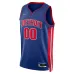 Detroit Pistons 2021/22 Diamond Swingman maßgeschneidertes Trikot - Icon-Edition - Blau