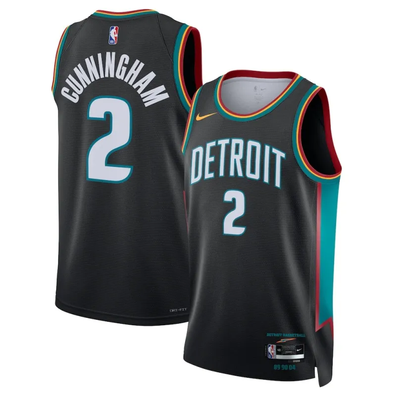 DET Cunningham 2025/26 City Edition Jersey Gray