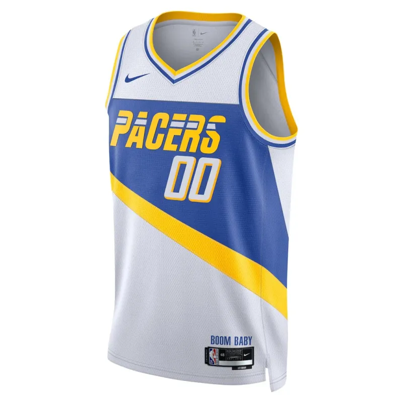 Indiana Pacers 2025/26 Maglia Unisex Edizione Città - Bianco