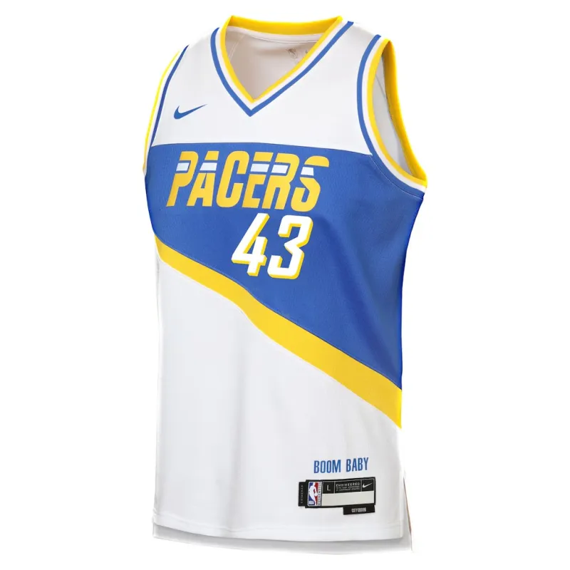 Indiana Pacers Pascal Siakam 2025/26 Maglia - Edizione Città - Bianco