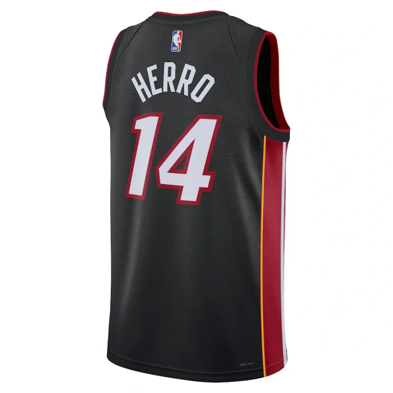 Tyler Herro, Camiseta Swingman uni-sexo de los Miami Heat - Edición Ícono - Negro