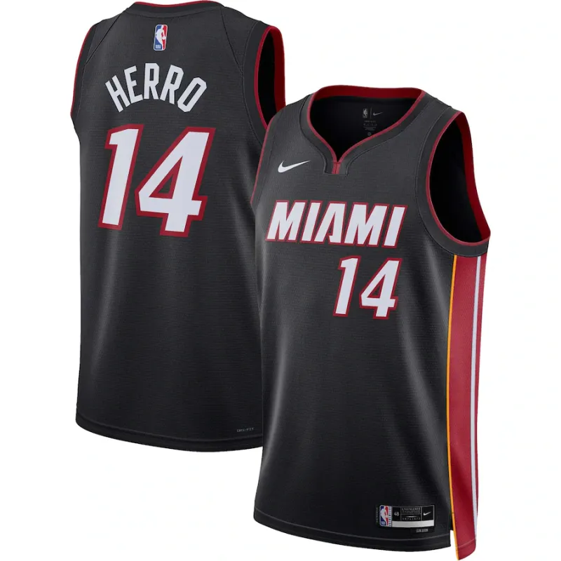 Tyler Herro, Camiseta Swingman uni-sexo de los Miami Heat - Edición Ícono - Negro