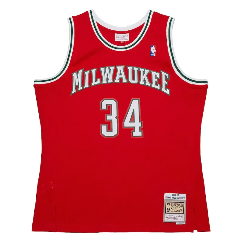 Camiseta Giannis Antetokounmpo Bucks 2014-15 - Mitchell & Ness HWC