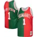 Camiseta Swingman Split Hardwood Classics Mitchell & Ness Milwaukee Bucks Oscar Robertson 1971/72