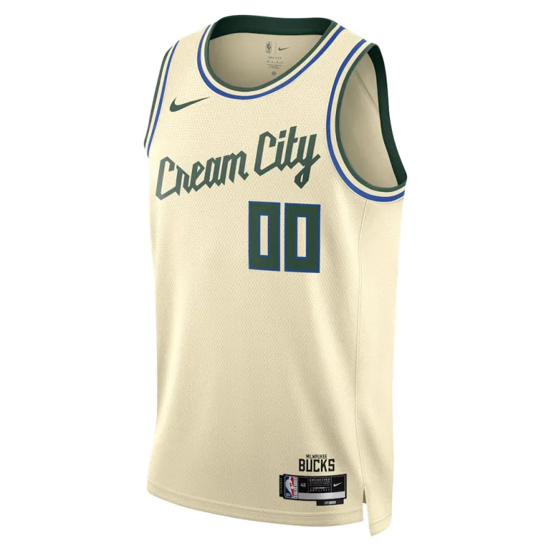 Milwaukee Bucks 2025/26 Maillot Swingman Unisexe - Édition Ville - Crème