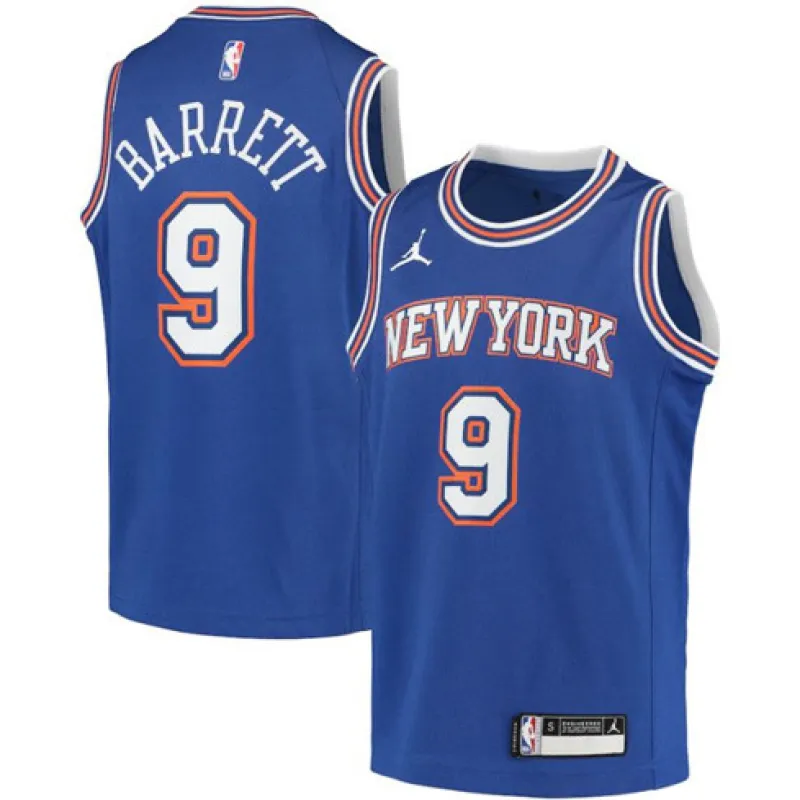 Le maillot de RJ Barrett, New York Knicks, Édition Déclaration 2020/2021, Bleu