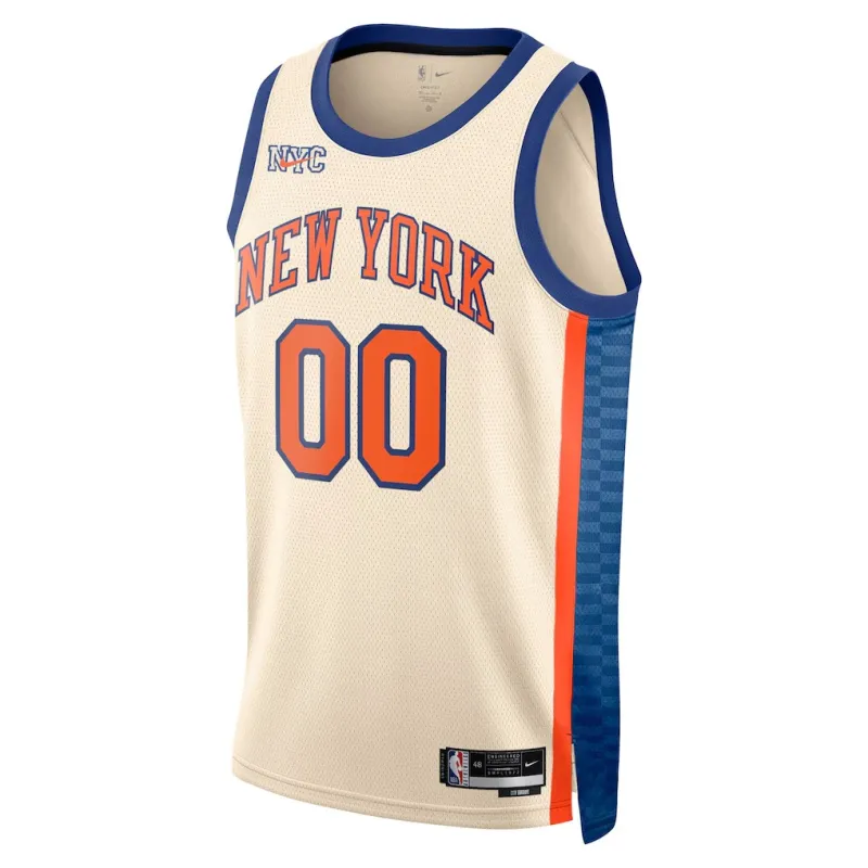 New York Knicks 2025/26 Maglia Swingman Edizione Città Unisex - Crema